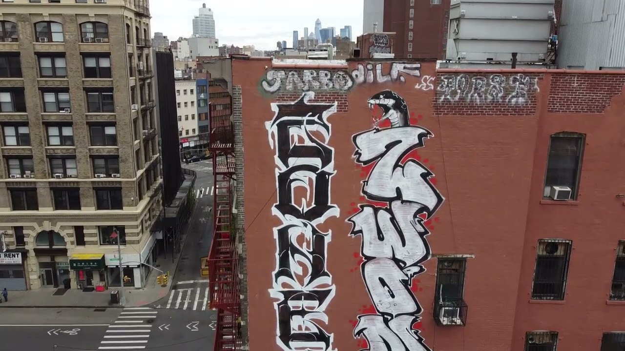 NYC GRAFFITi - CHINATOWN & BROOKLYN DRONE FOOTAGE