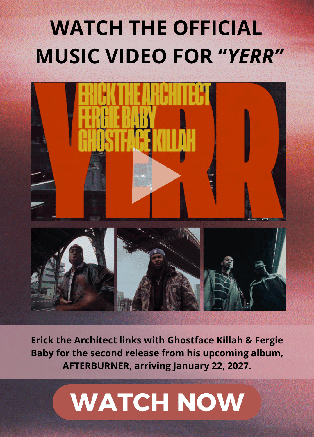 Erick the Architect feat. Ghostface Killah & Fergie Baby - YERR video